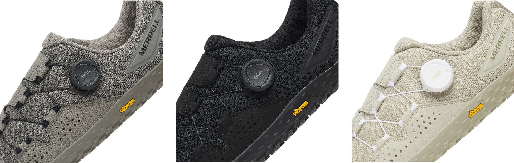 MERRELLのミニマルベアフットシューズ「Vapor Glove 7」に、BOA® Fit System搭載モデルが登場「Vapor Glove 7 BOA」2026年8月14日(金)より順次発売