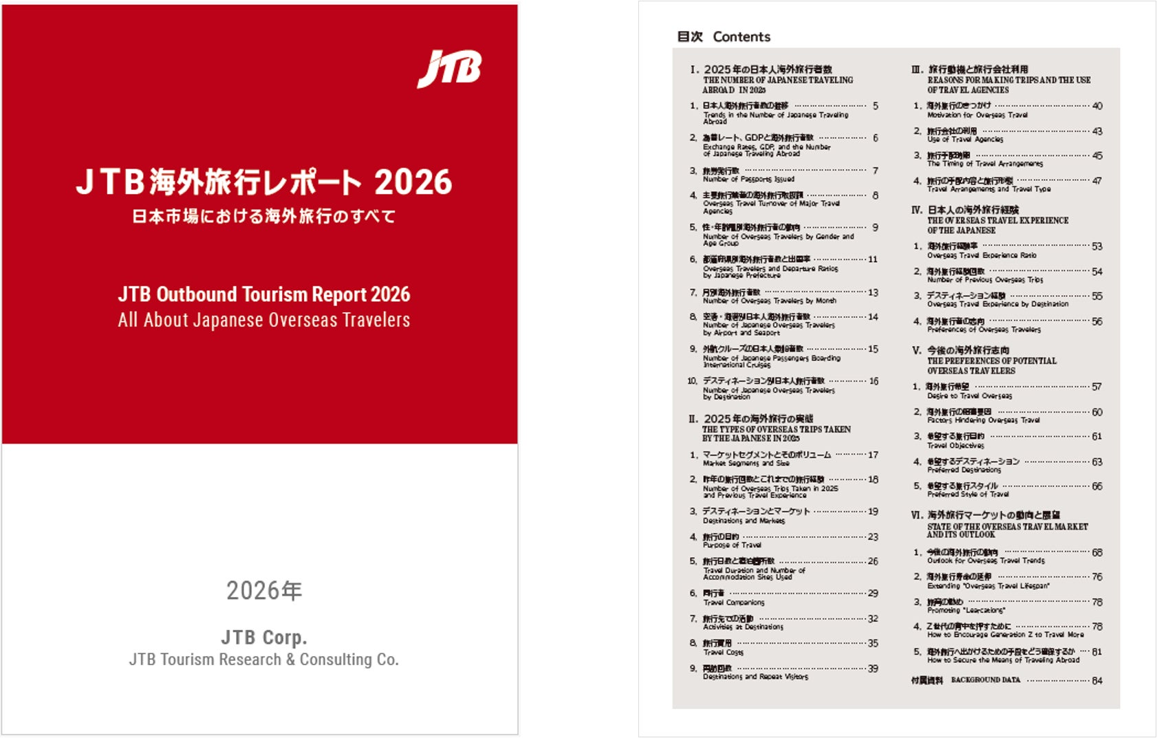 『JTB 海外旅行レポート2026 日本市場における海外旅行のすべて』を発行