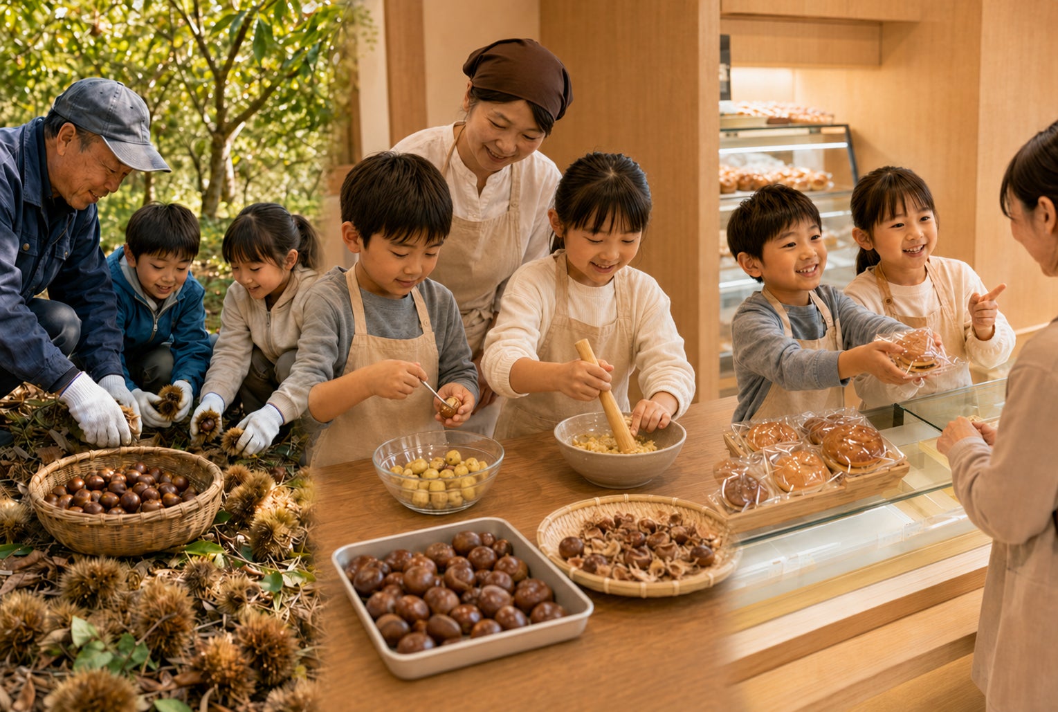 【阪神梅田本店】丹波の和洋菓子ブランド「やながわ」と初タッグ。“こども達の笑顔あふれる”参加型プロジェクト「食育キャラバン」の募集を開始します！