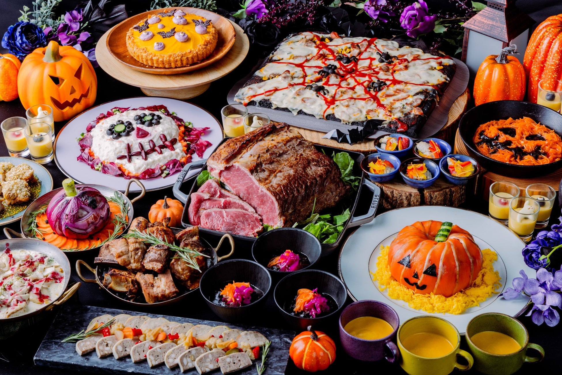ハロウィーンのホラーな世界観と秋の実りを味わう季節限定フェア。「ハロウィーン・ハーベストブッフェ」を開催、11月からは「オータムハーベストブッフェ」へ