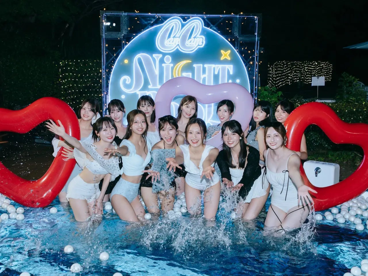 グローバルプロデュース、東京タワーを望むナイトプールイベント『CanCam × Tokyo Prince Hotel Night Pool 2026』の美術施工・現場運営を担当