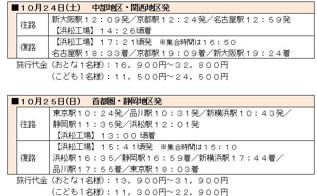 ２０２６「ＪＲ東海 浜松工場へＧＯ」ツアーを開催します！