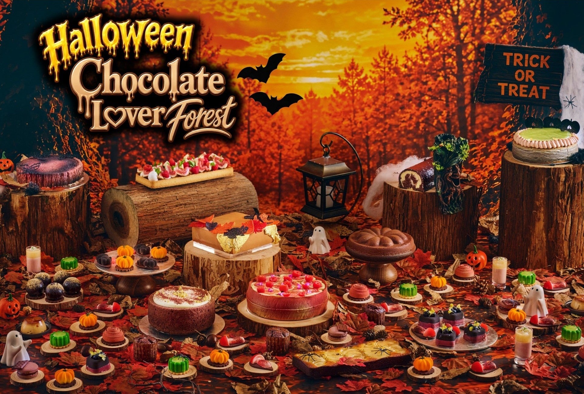 ハロウィンが誘う、妖しく甘美なチョコレートの森へ。期間限定スイーツビュッフェ「Halloween Chocolate Lover Forest～ハロウィンチョコラブ～」