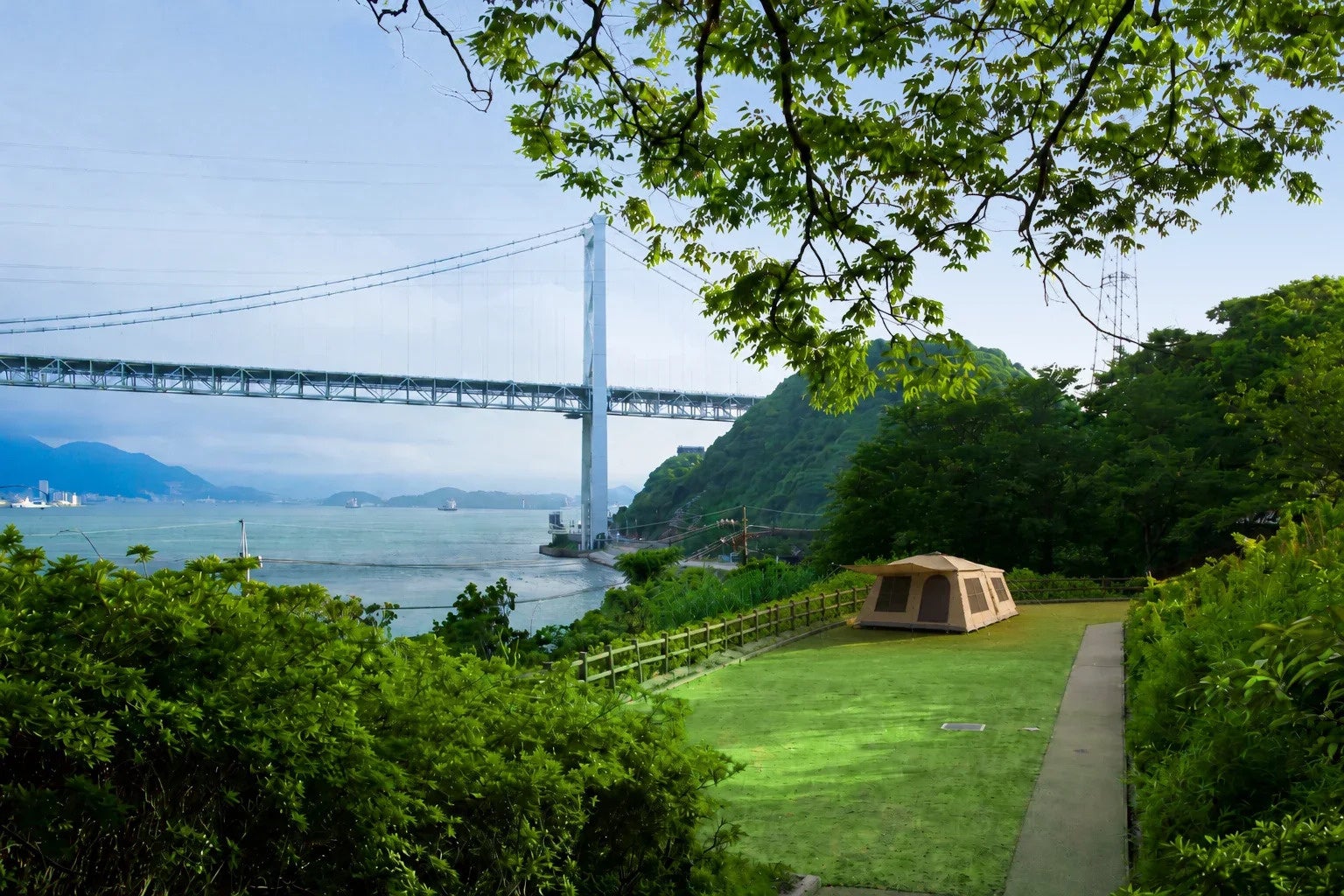 キャンプ女子株式会社、関門海峡を望む「火の山山麓キャンプ場」の開業を支援