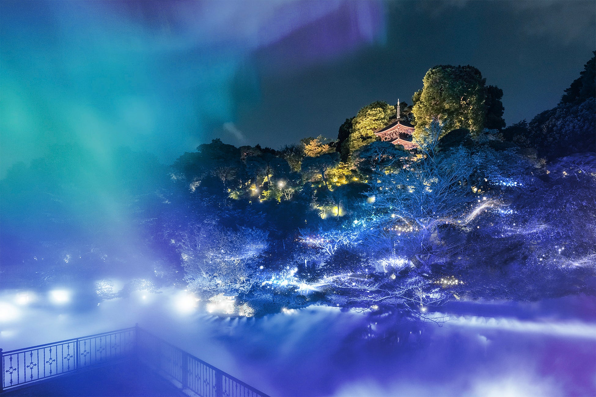 【ホテル椿山荘東京】進化した「東京雲海－八雲－」と森のオーロラが今冬初共演　クリスタルが繊細な光を放つ新演出「森のオーロラと雫の煌めき」11月10日（火）より開催